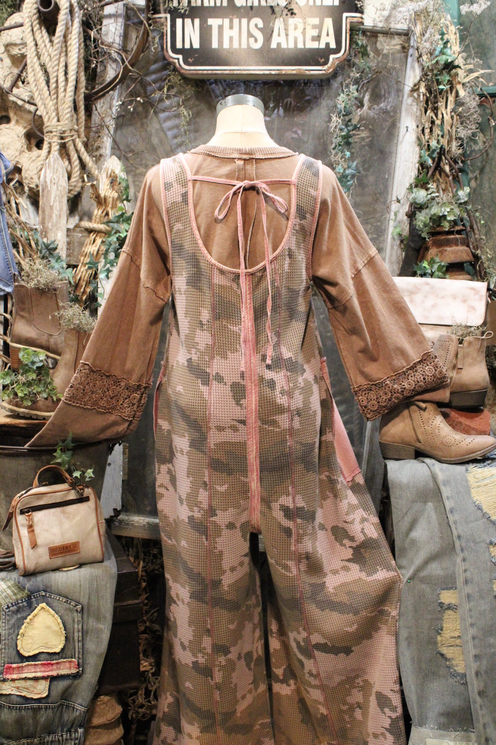 Hidden Rose Camp Overalls