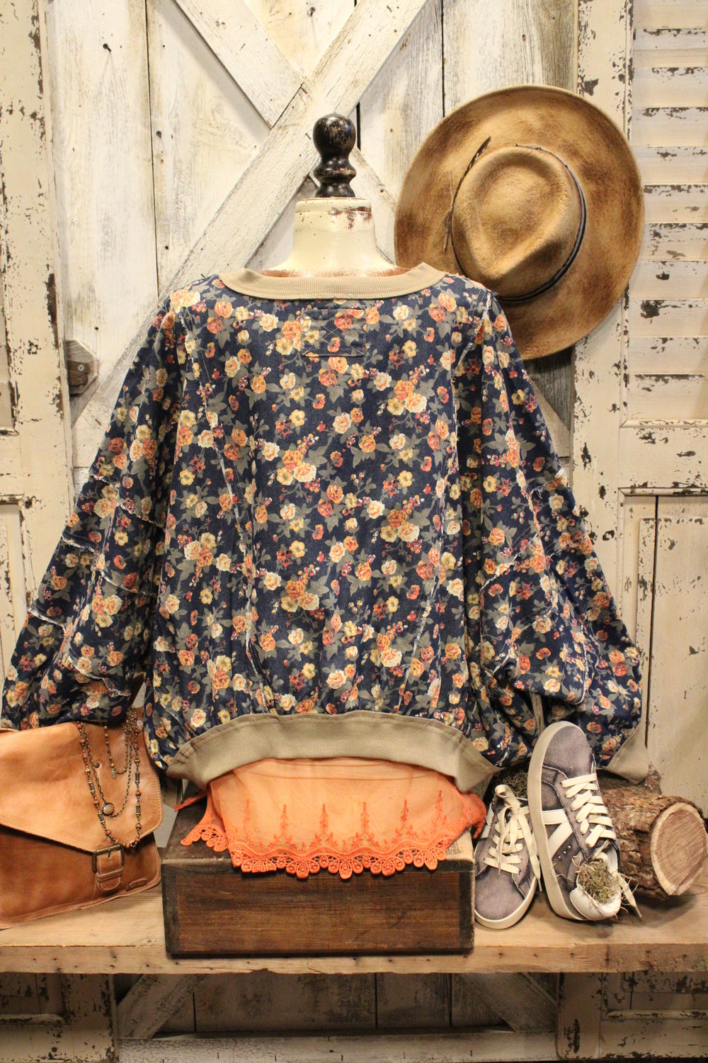 Rust & Roses Denim Casual