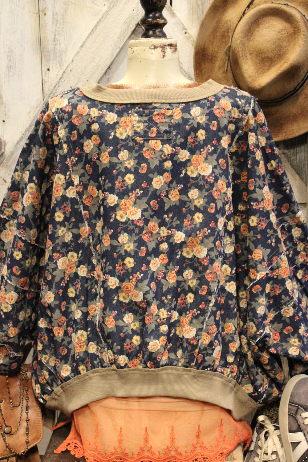 Rust & Roses Denim Casual