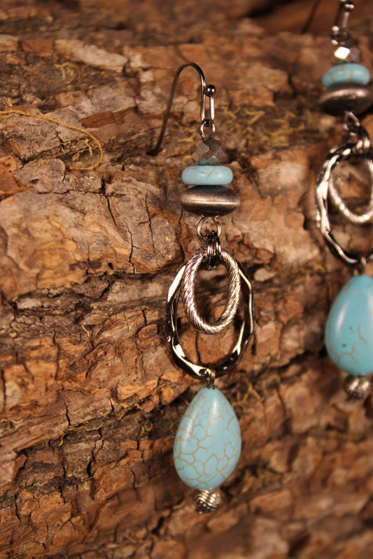 Lost & Found Turquoise Dangles