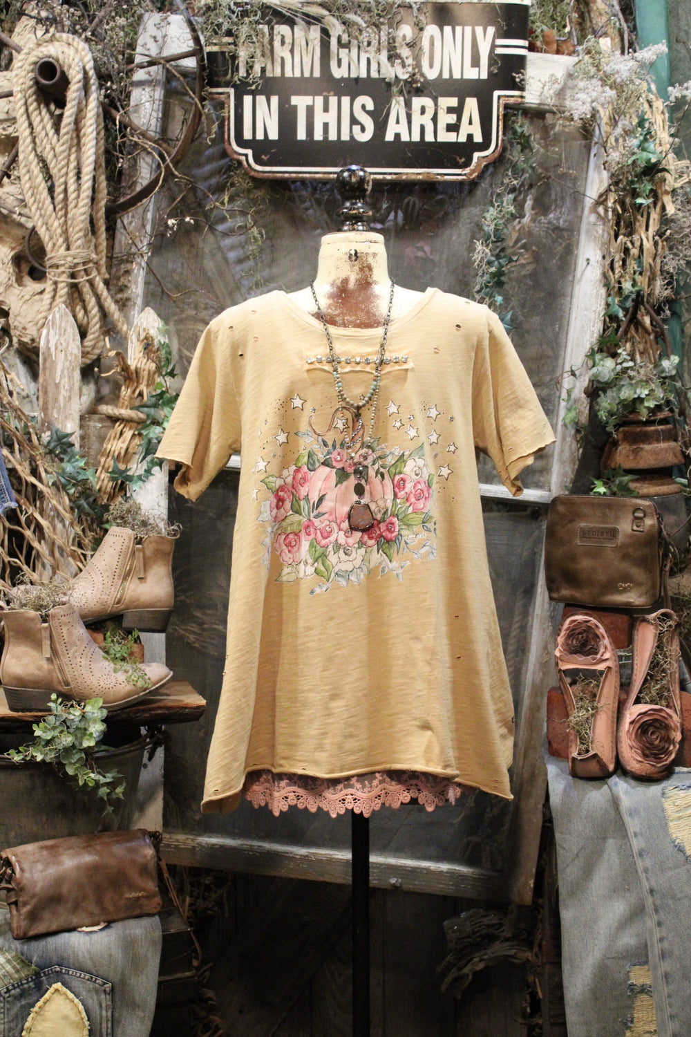 Tattered Pumpkin Tee