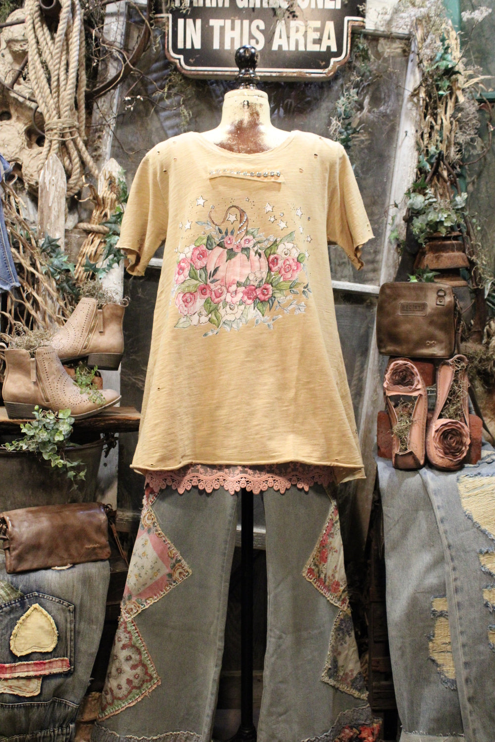 Tattered Pumpkin Tee