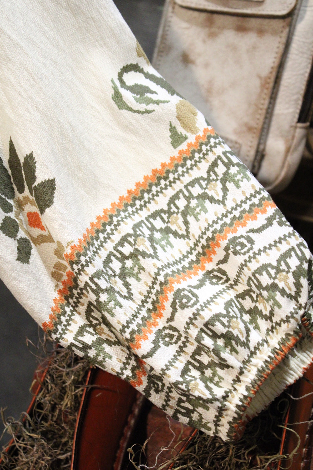 Tribal Olive Dress