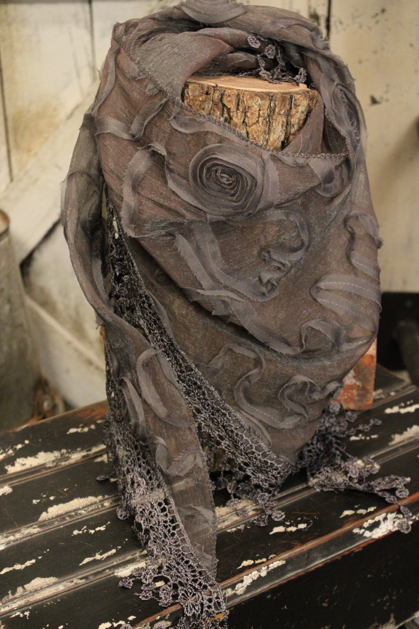 Stormy Petals Scarf