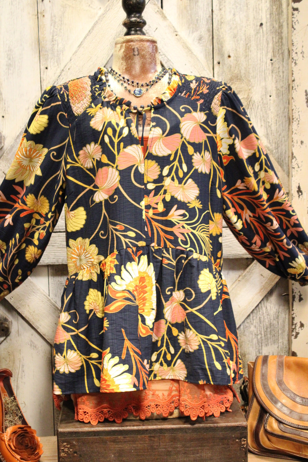 Frolicking Floral Blouse