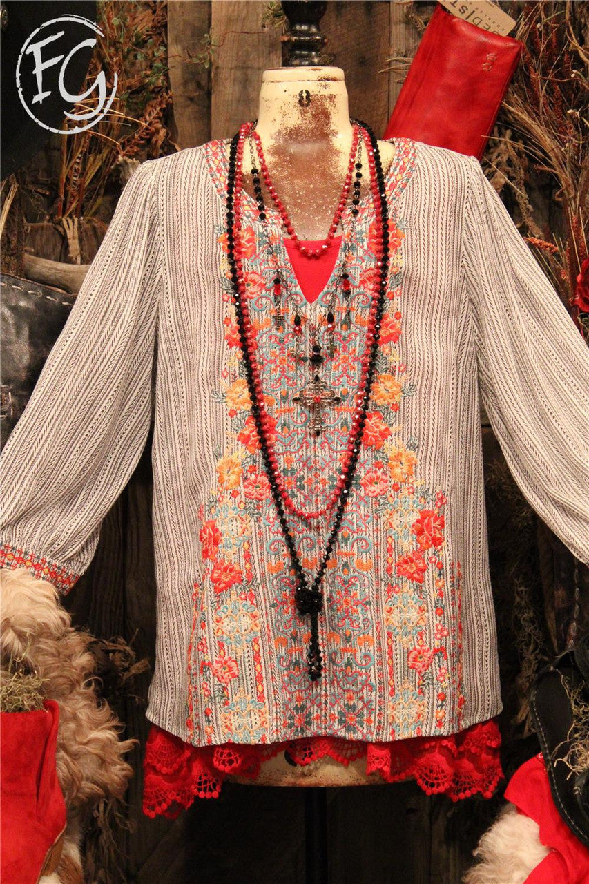 women's blouse, farm girls fancy frills