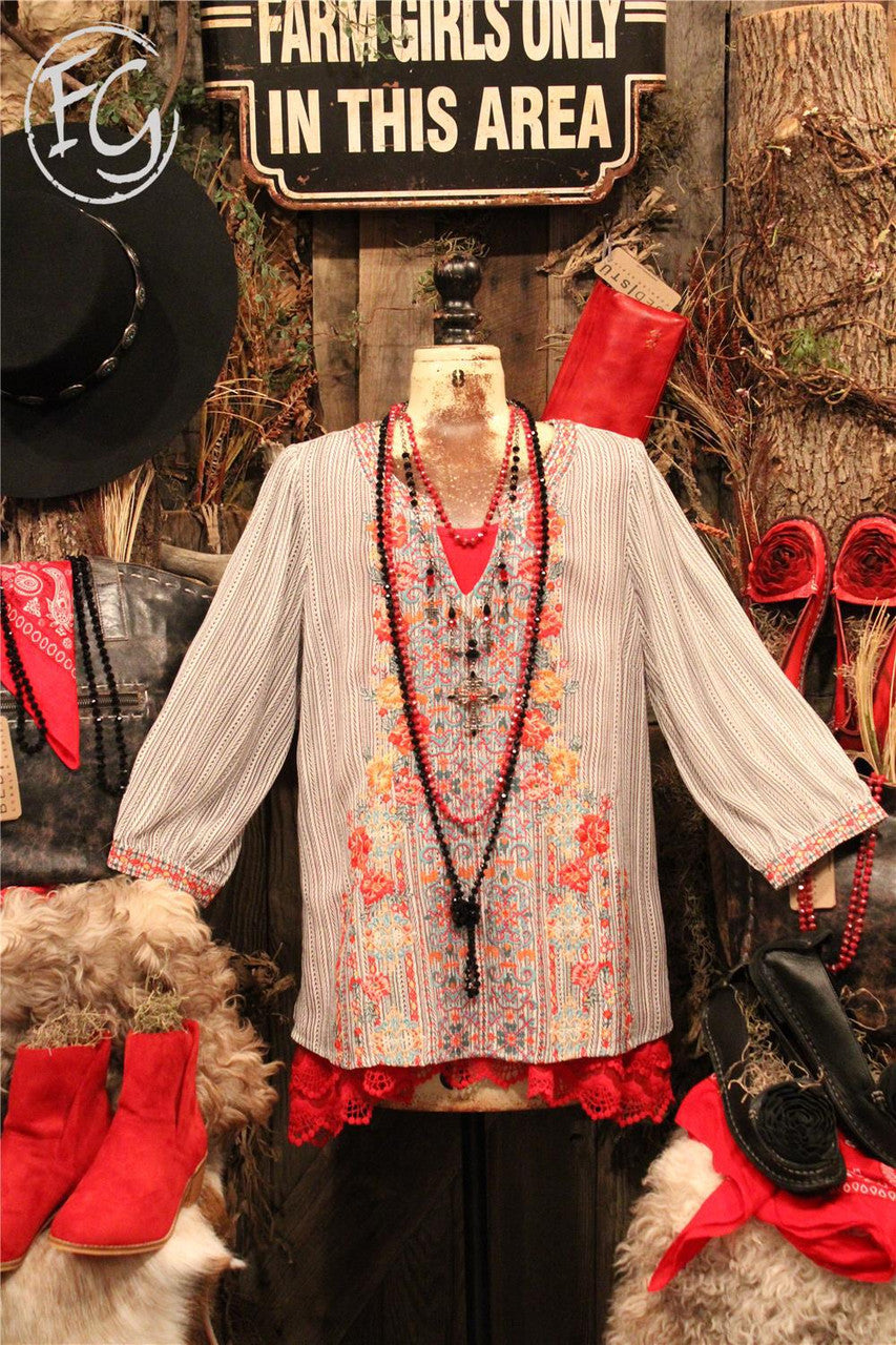 women's blouse, farm girls fancy frills