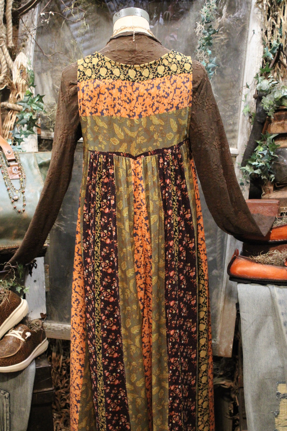 Backroad Orange Floral Romper