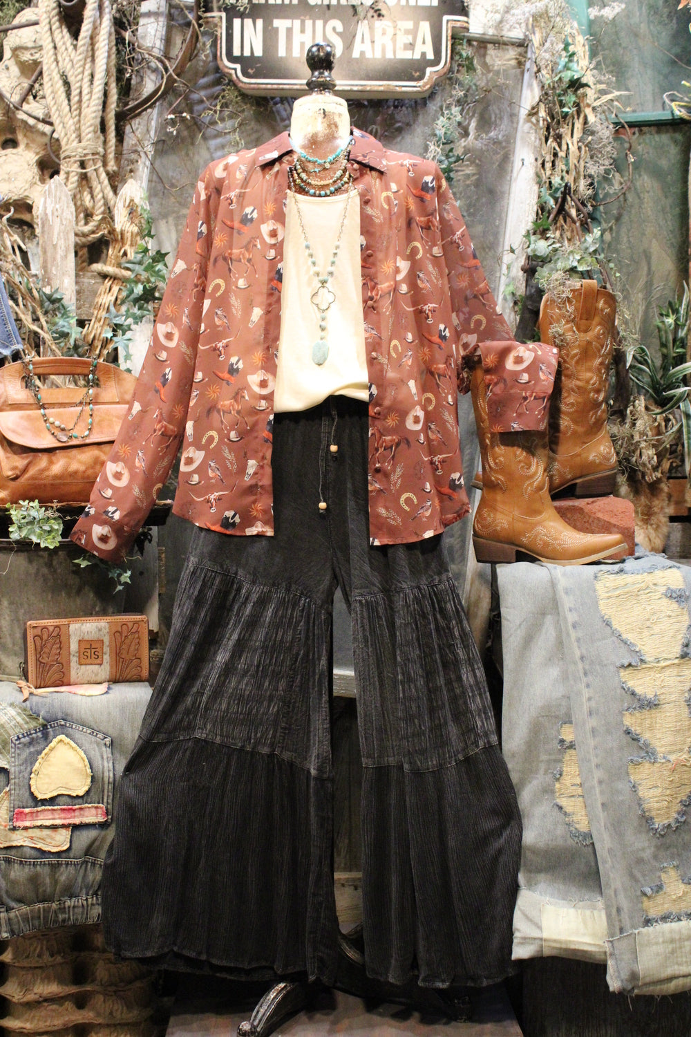 Boots & Broncos Blouse