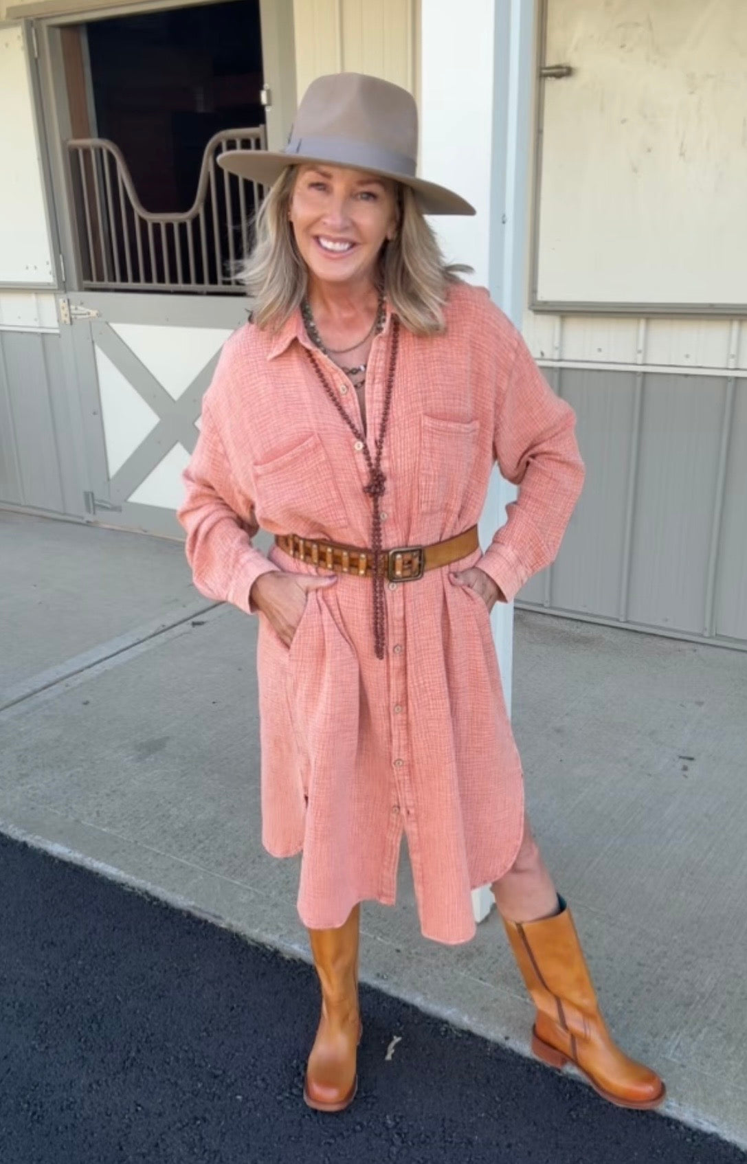 Western Spirit Shirt Dress
