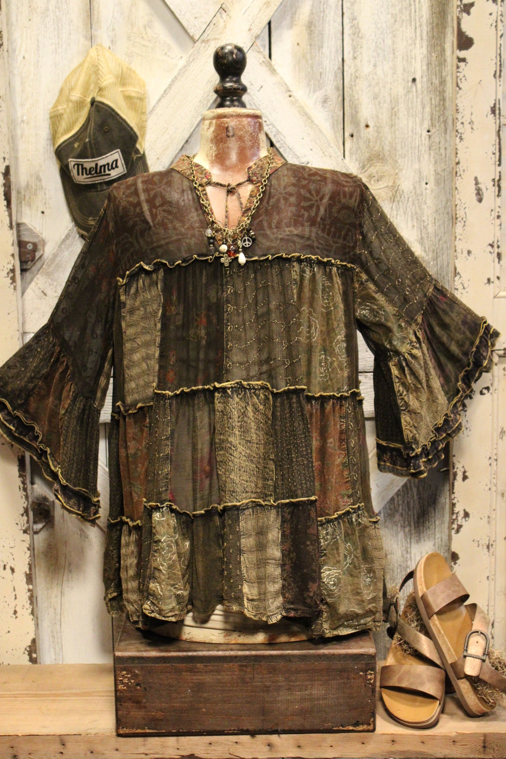 Weekend Hippie Amber Patchwork Tunic