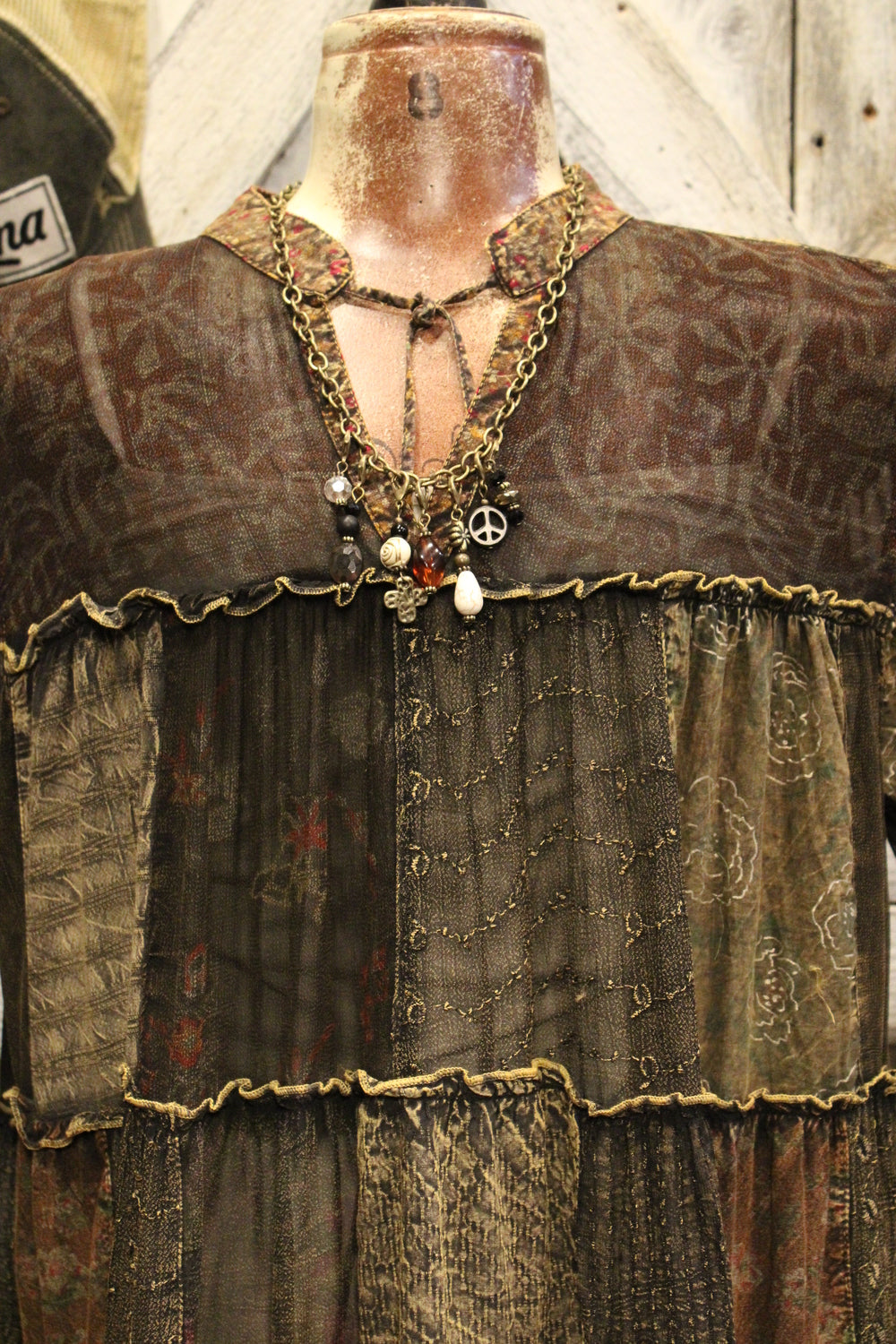 Weekend Hippie Amber Patchwork Tunic