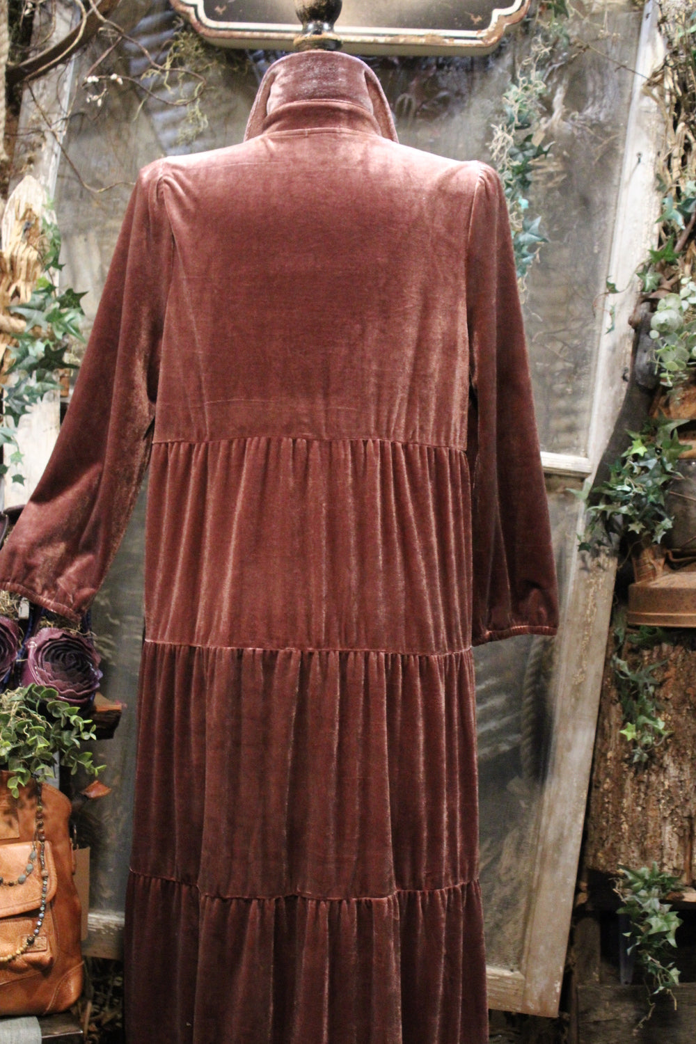 Plum Romance Velvet Maxi