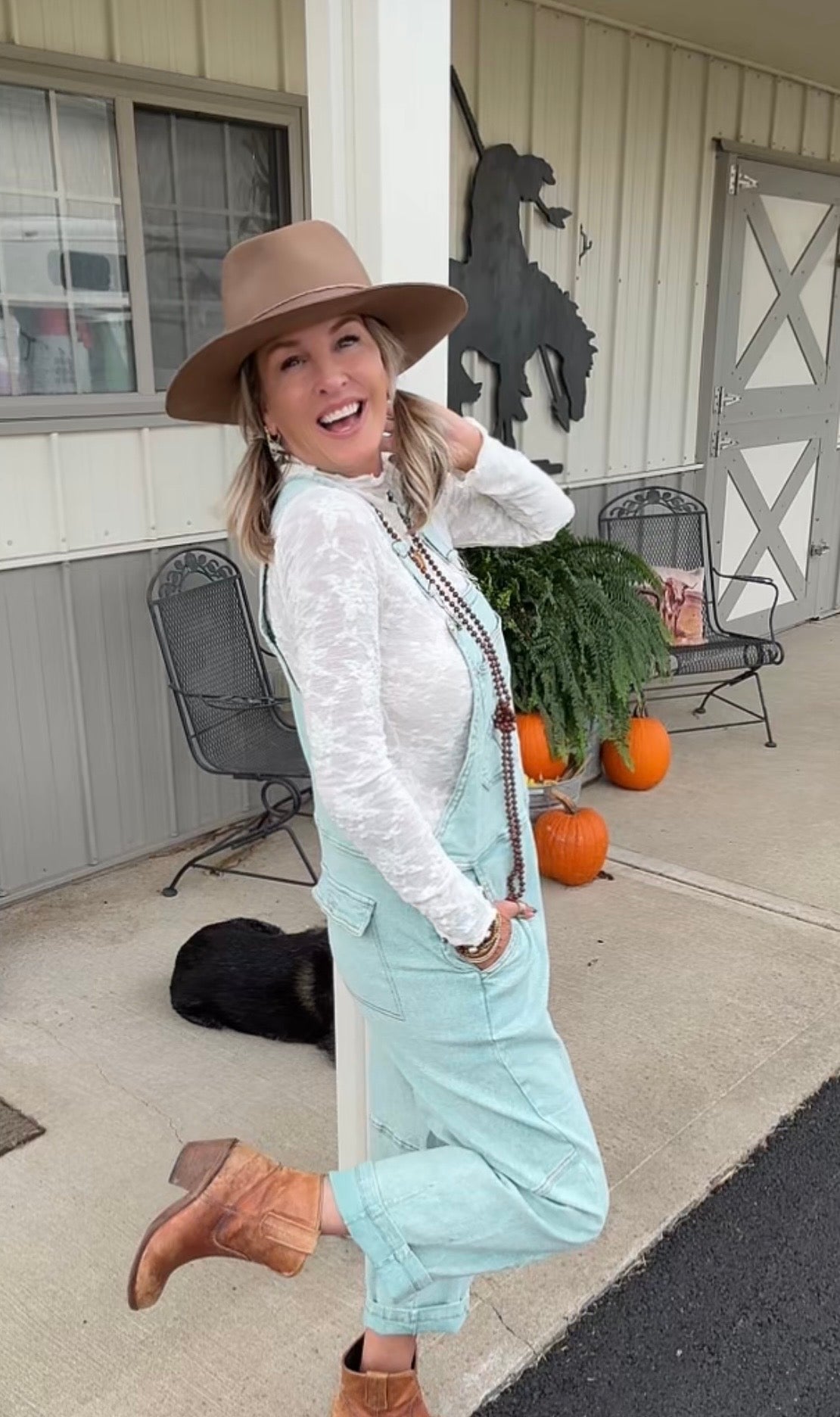 Sage Springtime Overalls