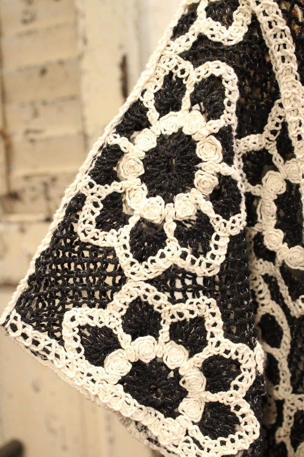 Rustic Rose Crochet Blouse