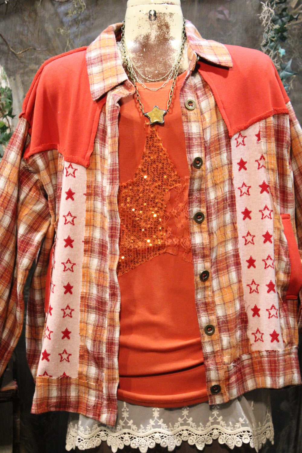 Golden Hour Grit Plaid Shirt