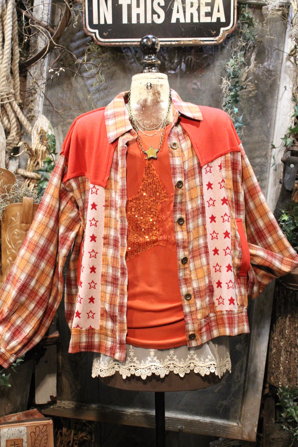 Golden Hour Grit Plaid Shirt