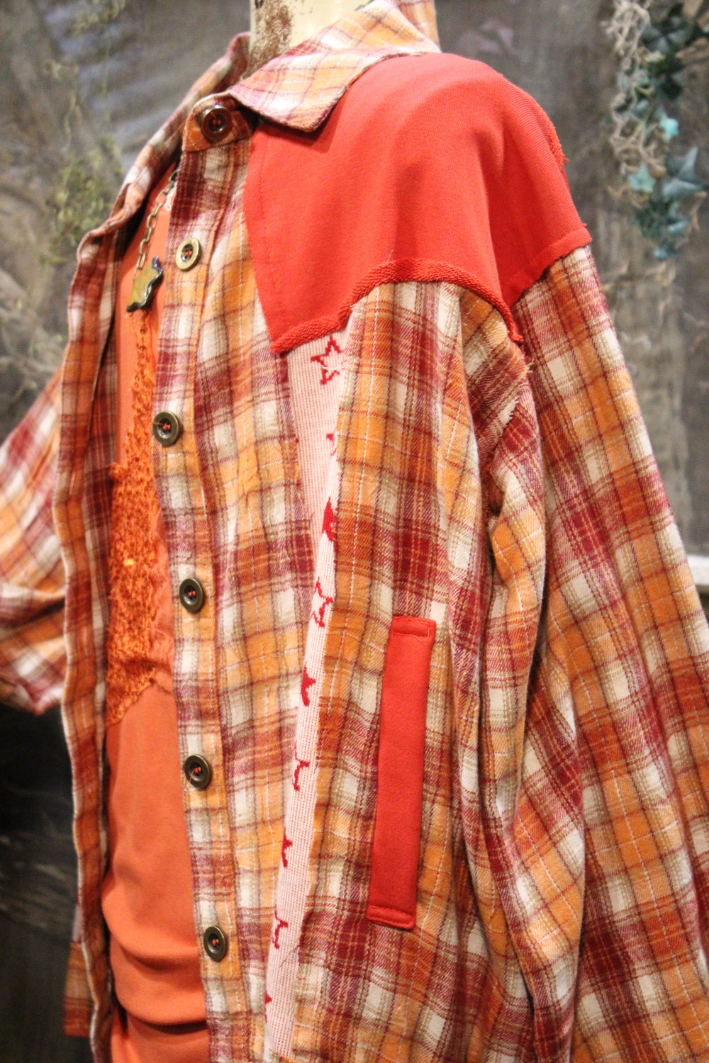 Golden Hour Grit Plaid Shirt