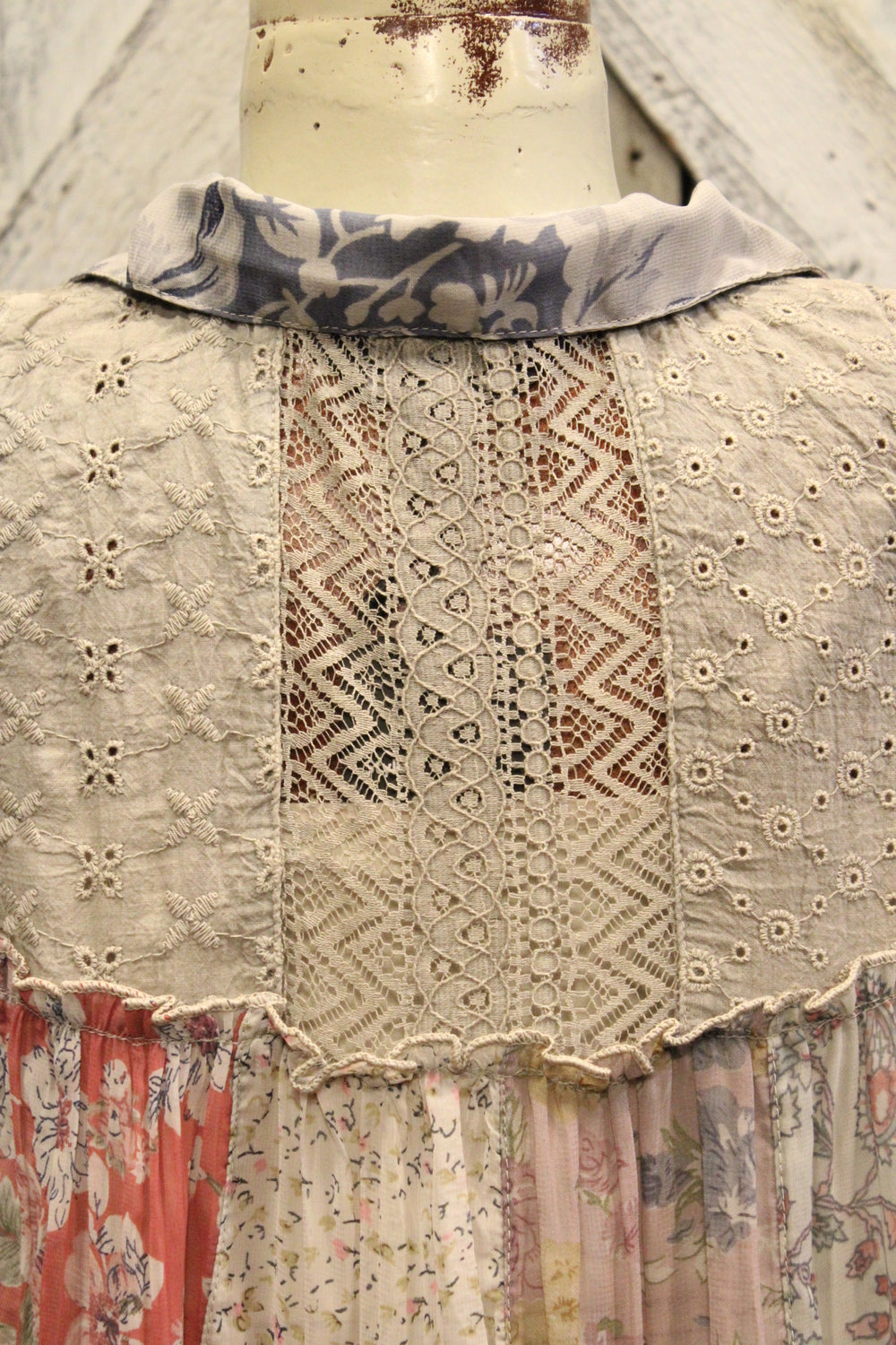 Patchwork Meadow Latte Tank