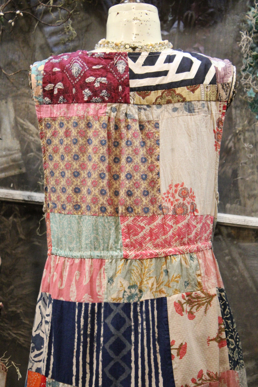 Stitched Together Patchwork Maxi