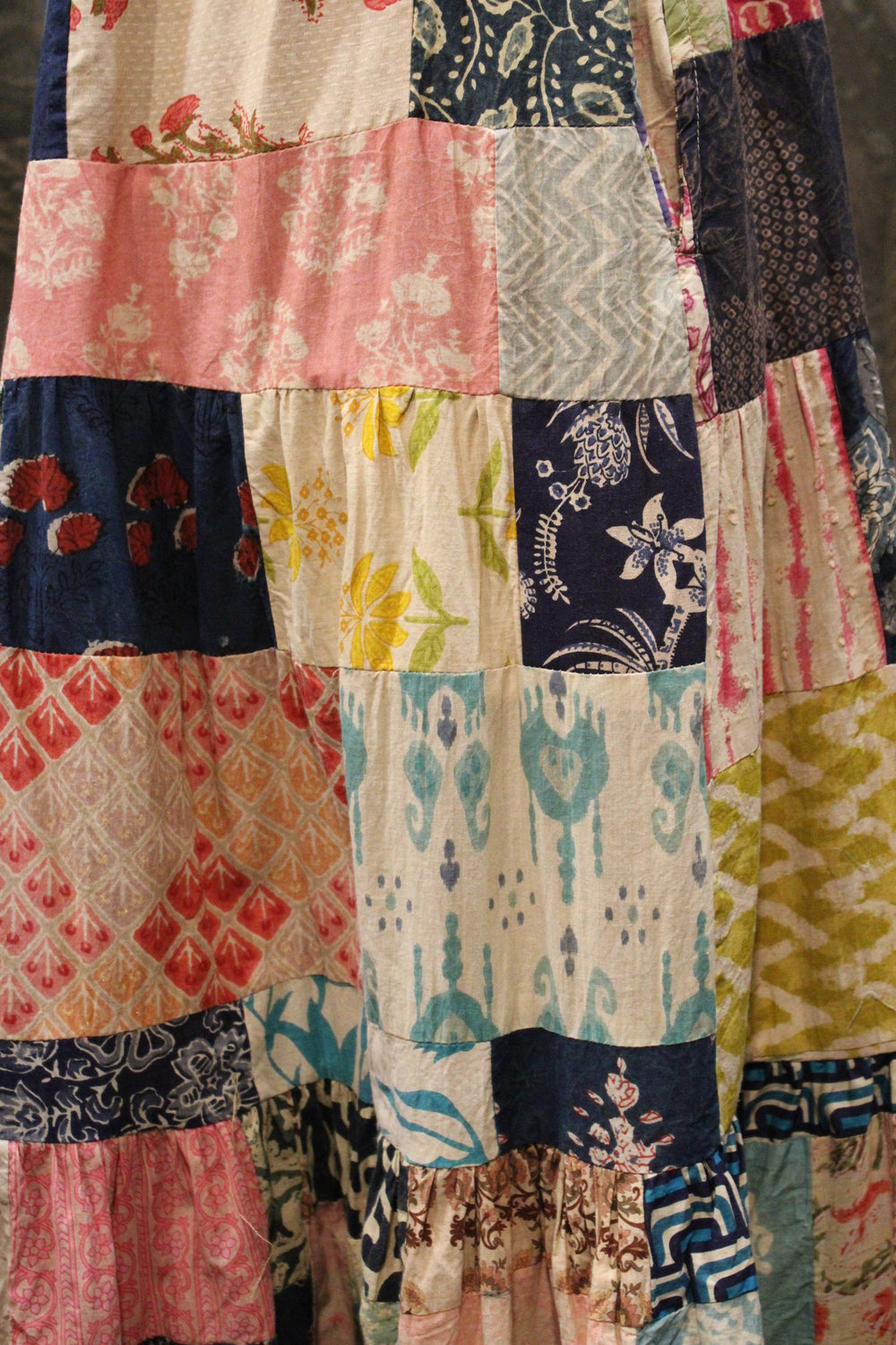 Stitched Together Patchwork Maxi