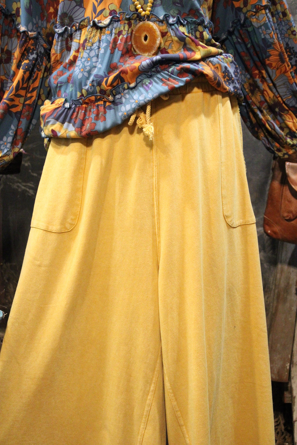 Kick Back Mustard Casual Pants