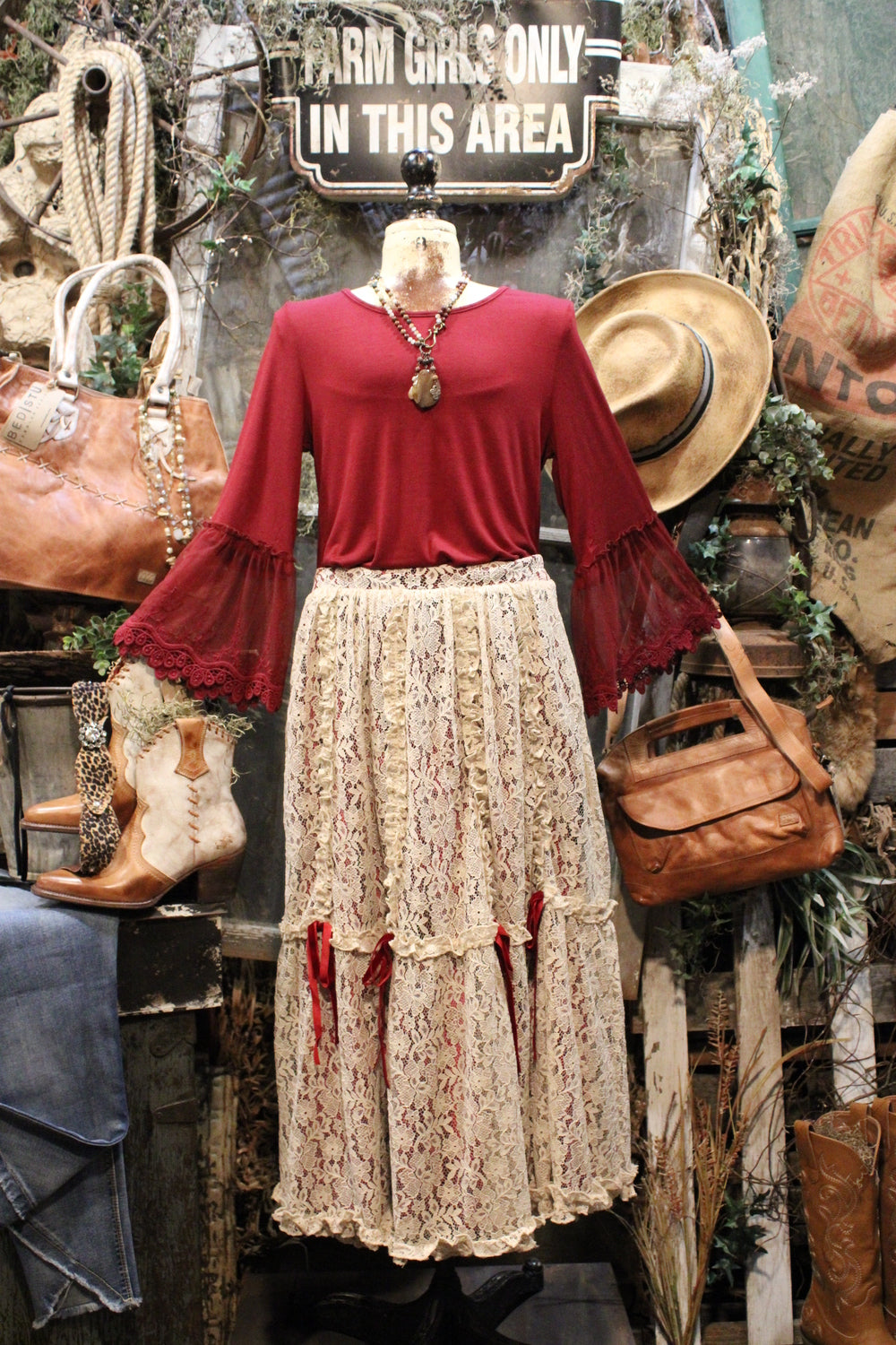 Fallen Frails Lace Skirt