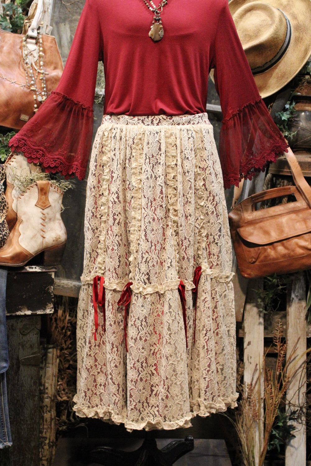 Fallen Frails Lace Skirt