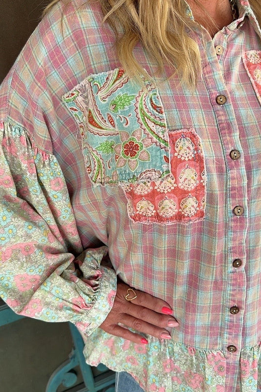 Sweetbriar Plaid Top