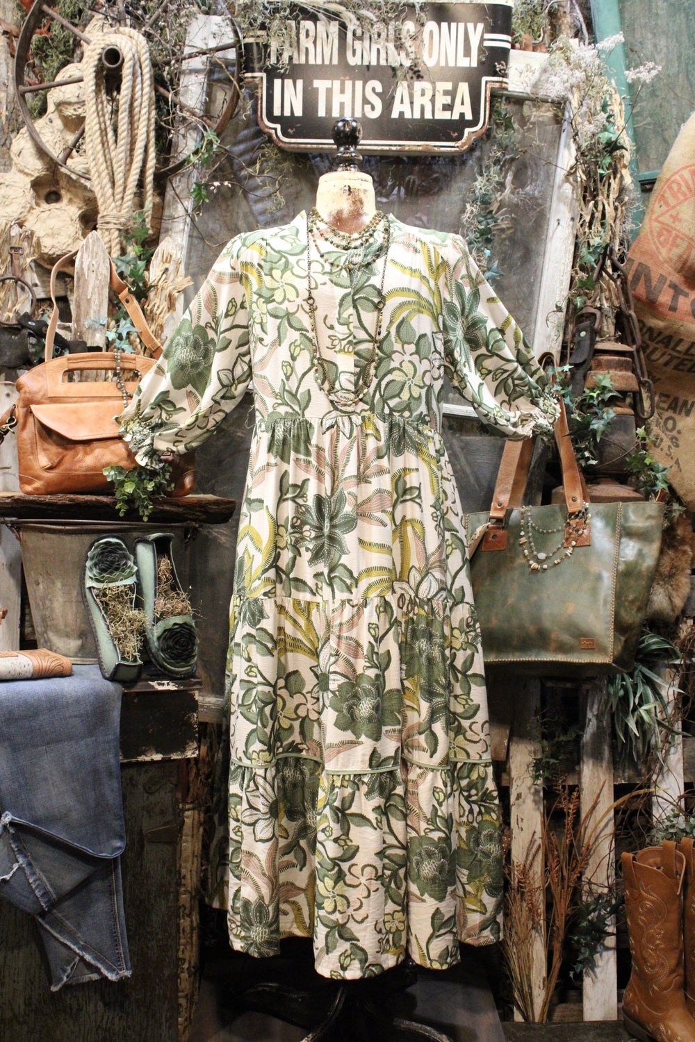 Evergreen Embers Dress