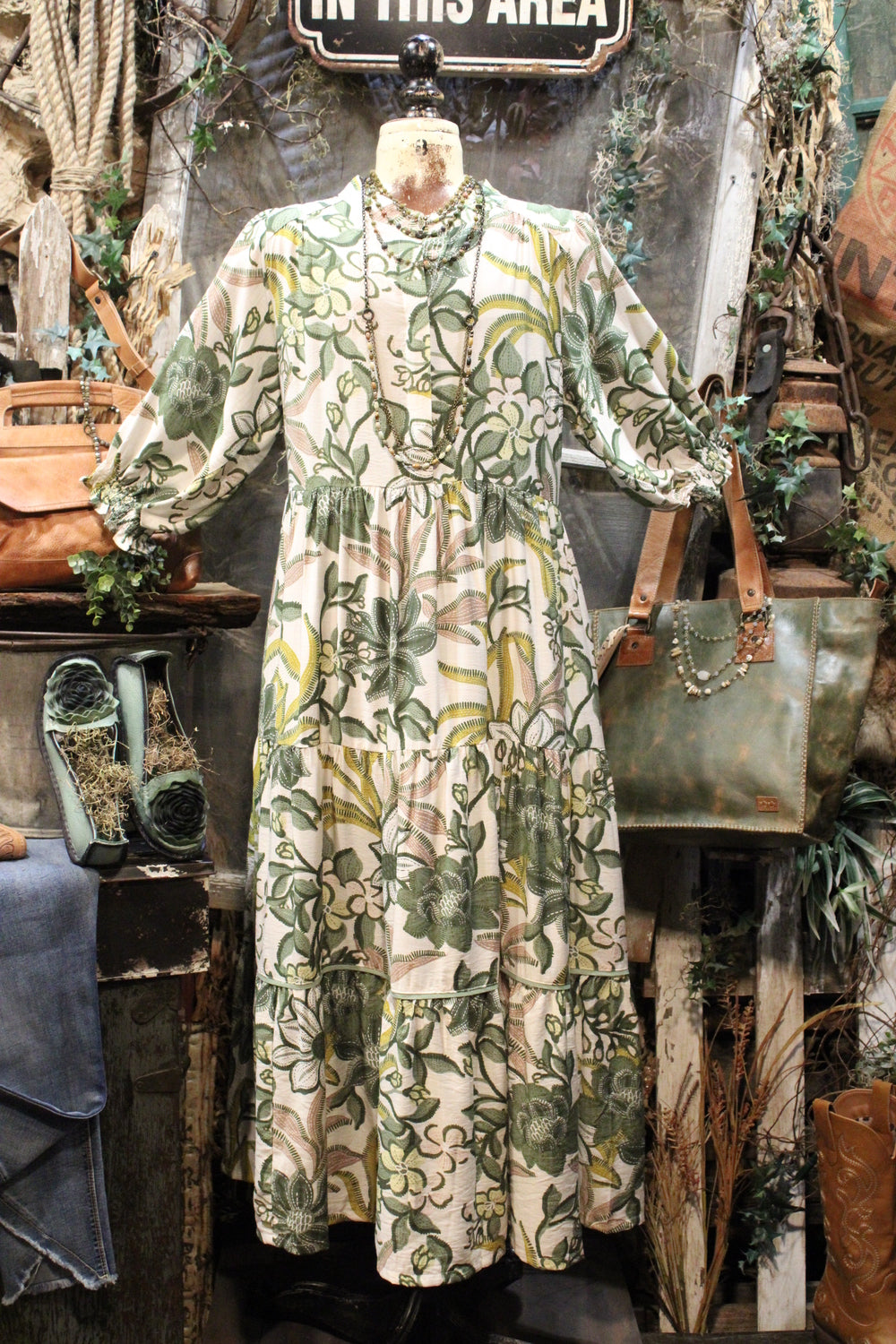 Evergreen Embers Dress