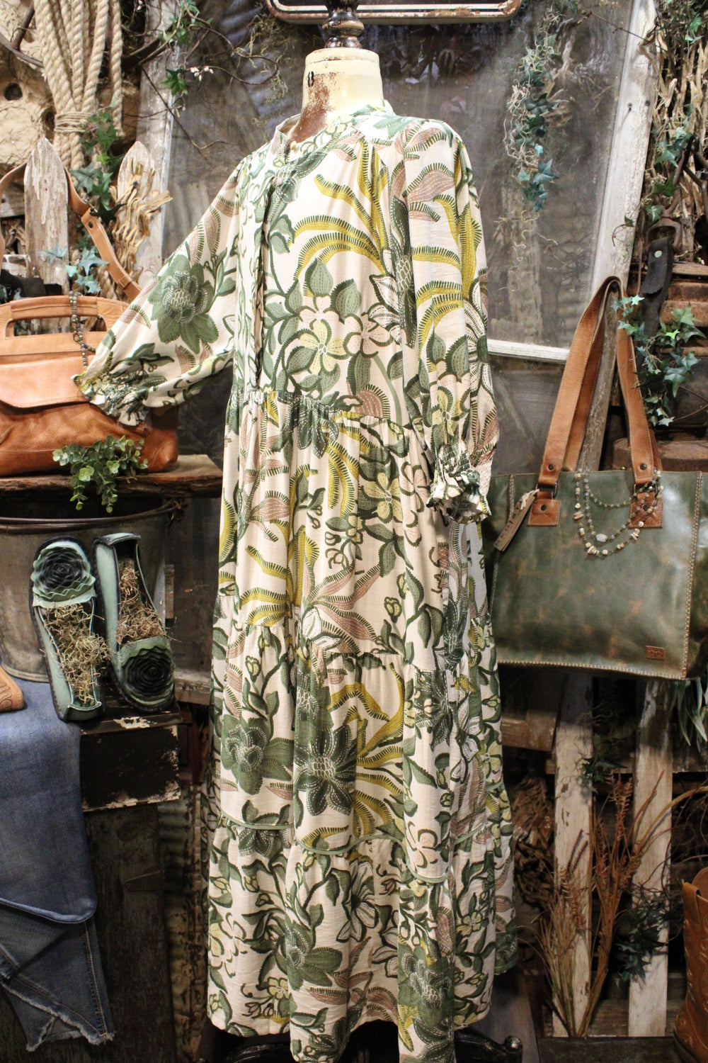 Evergreen Embers Dress