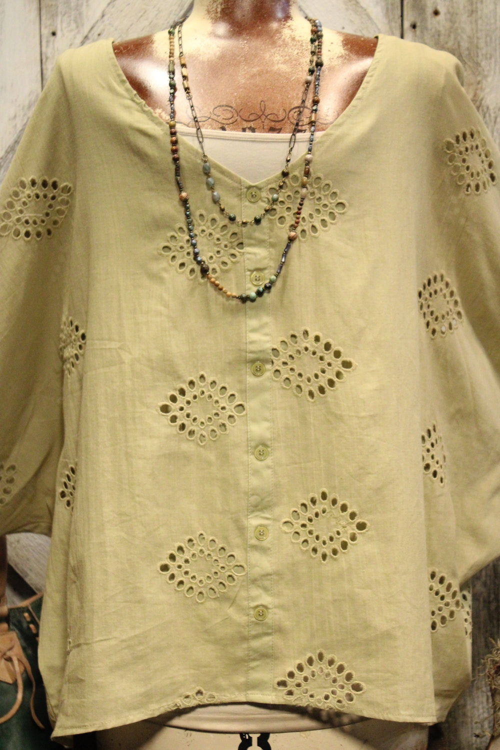 Restless Olive Blouse