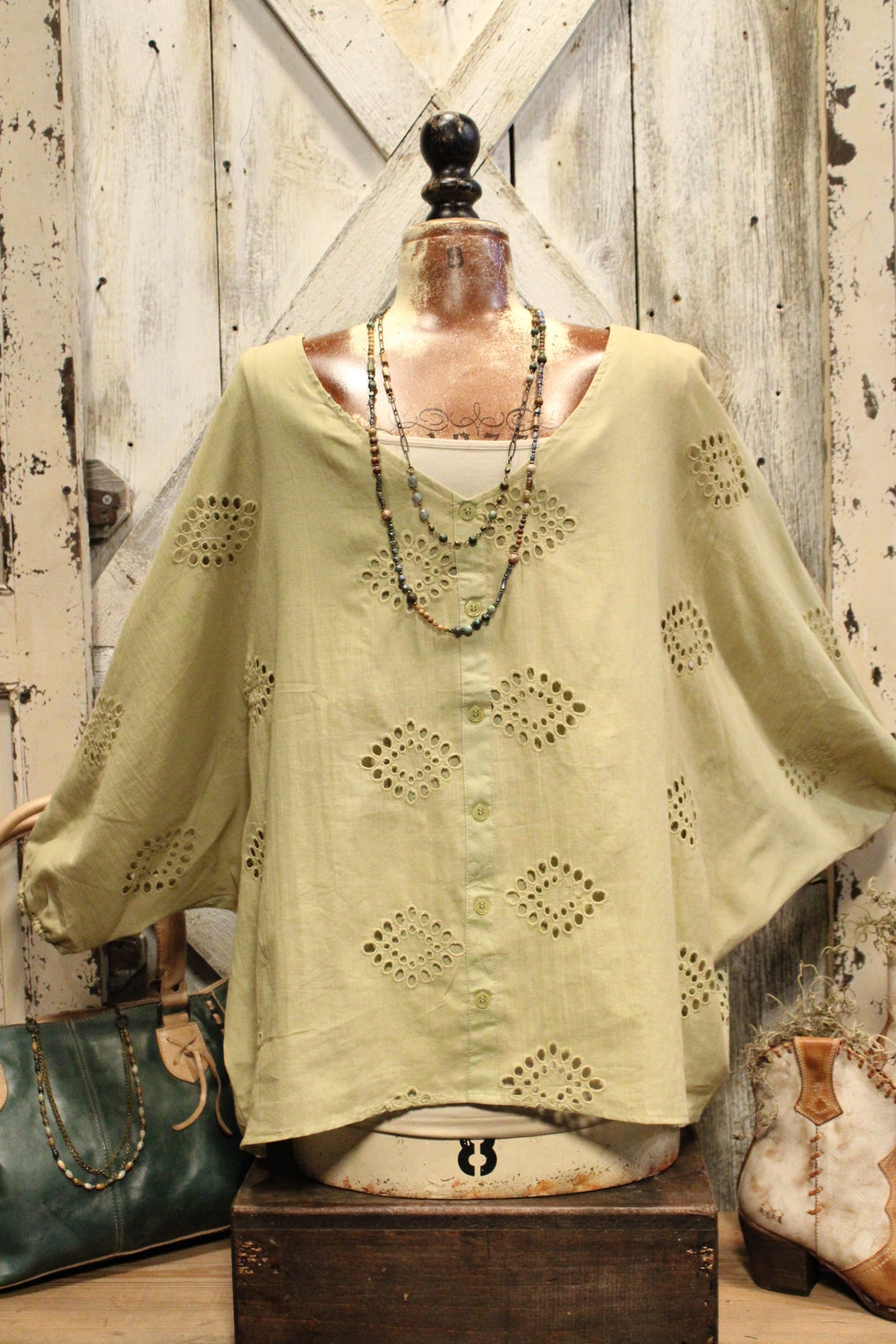 Restless Olive Blouse