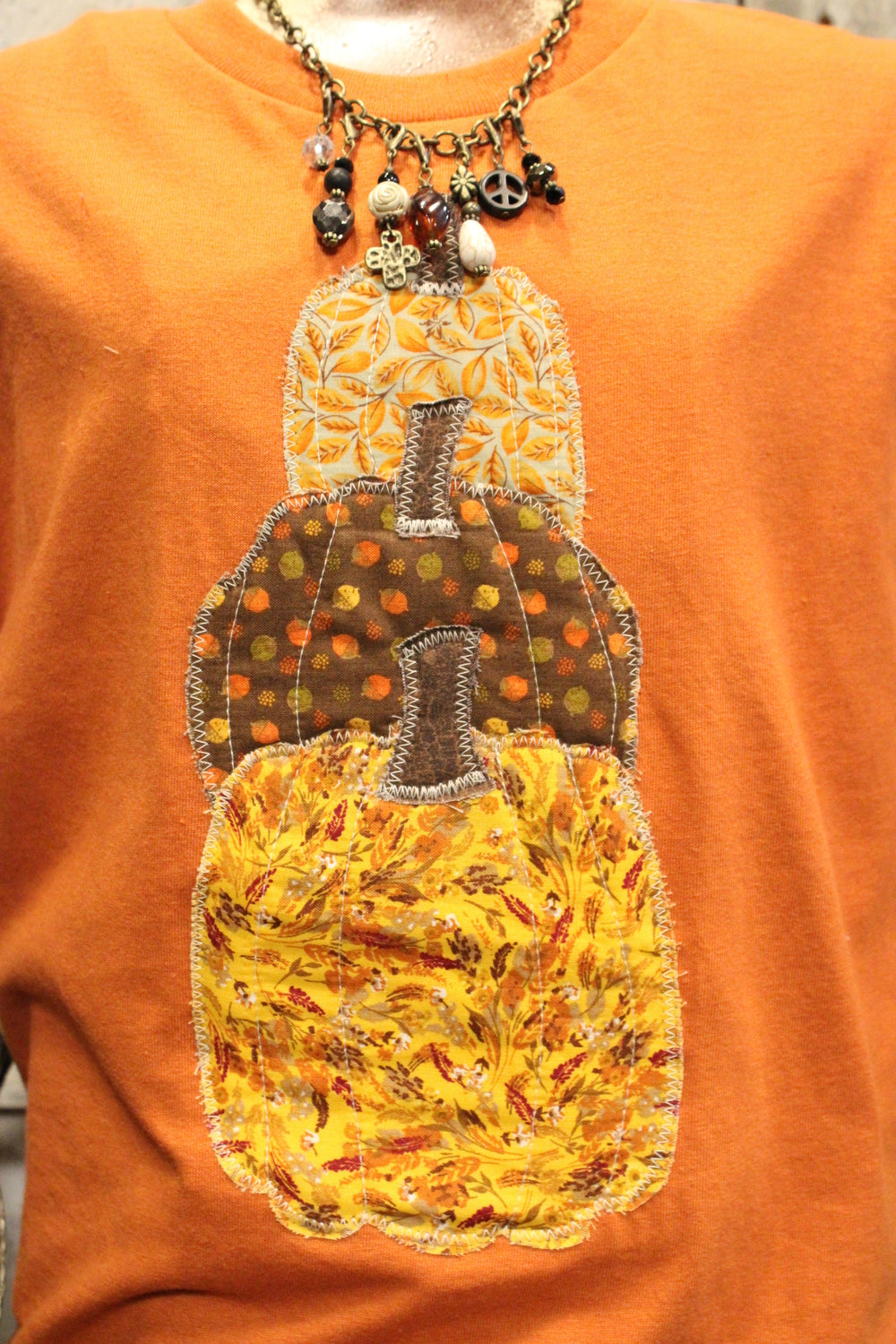 FGO Country Pumpkins Handmade Applique Tee