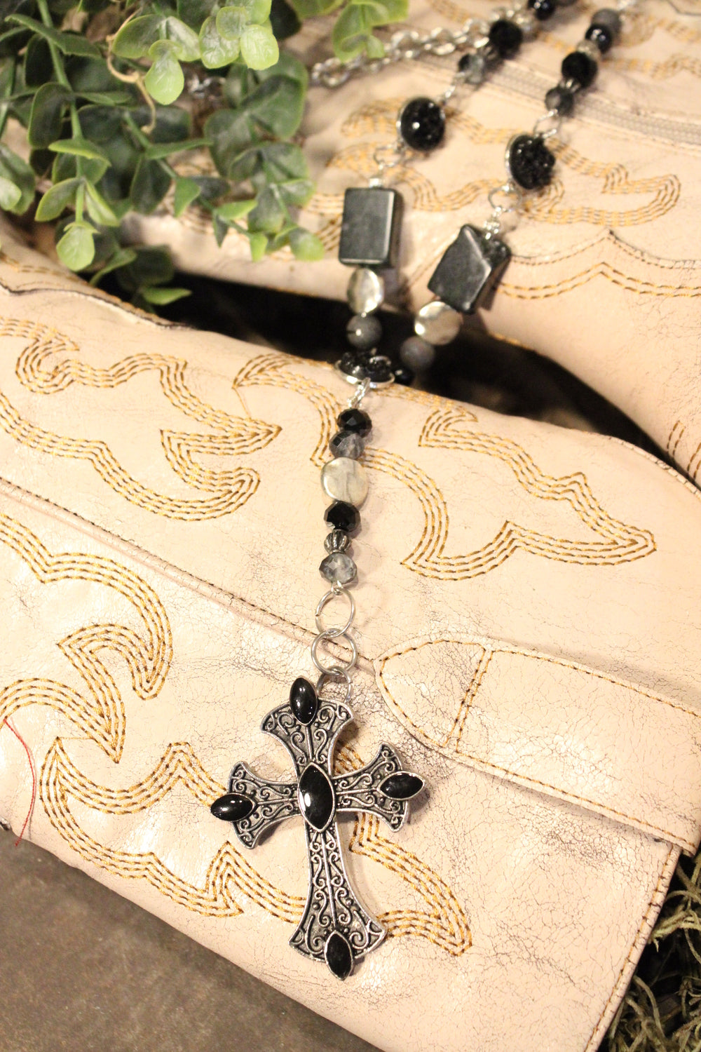 Midnight Cross Necklace