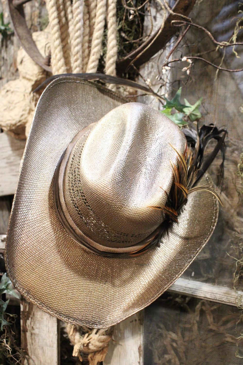 Golden Wheat Straw Hat