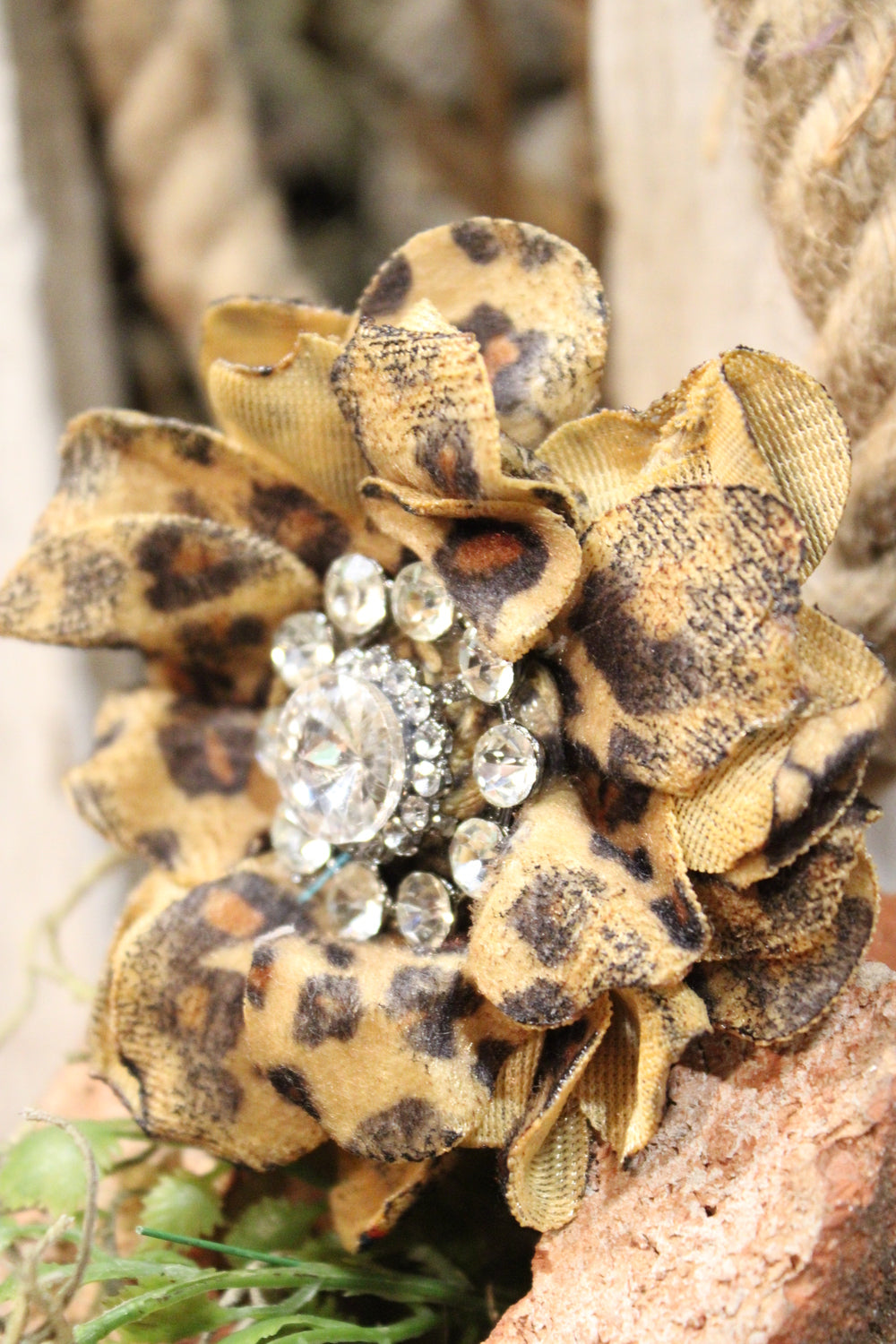 Leopard Scarf Slide Ring