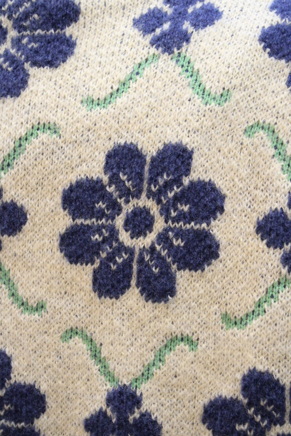 Blue Blooms Sweater