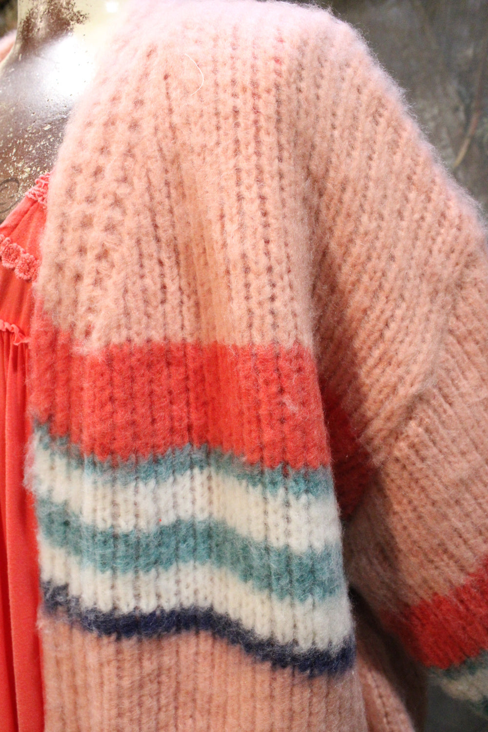Woven Dreams Coral Cardigan