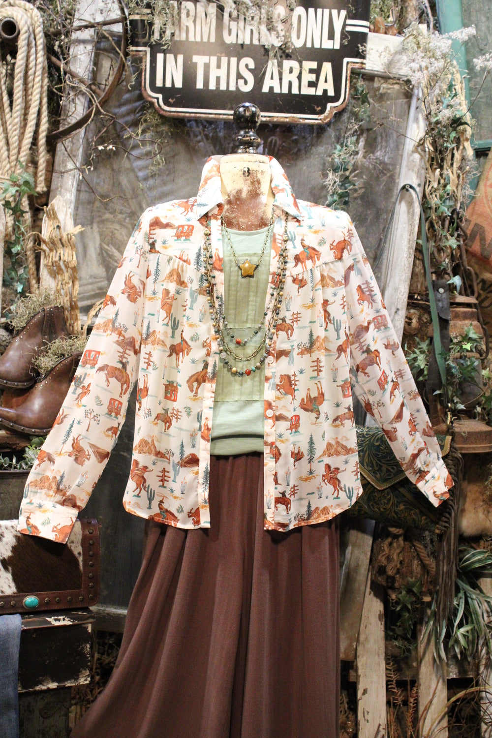 Stagecoach Junction Blouse