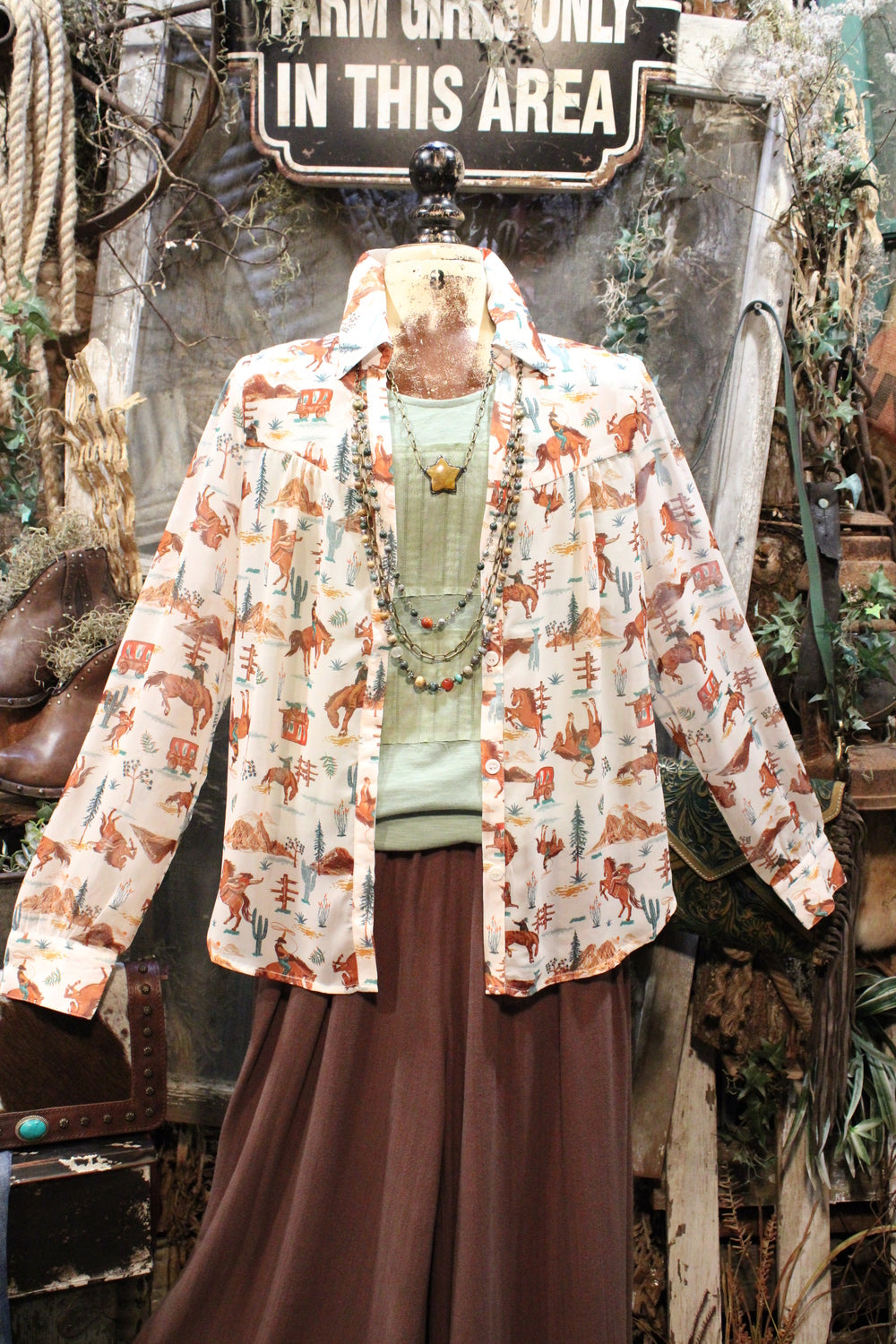 Stagecoach Junction Blouse