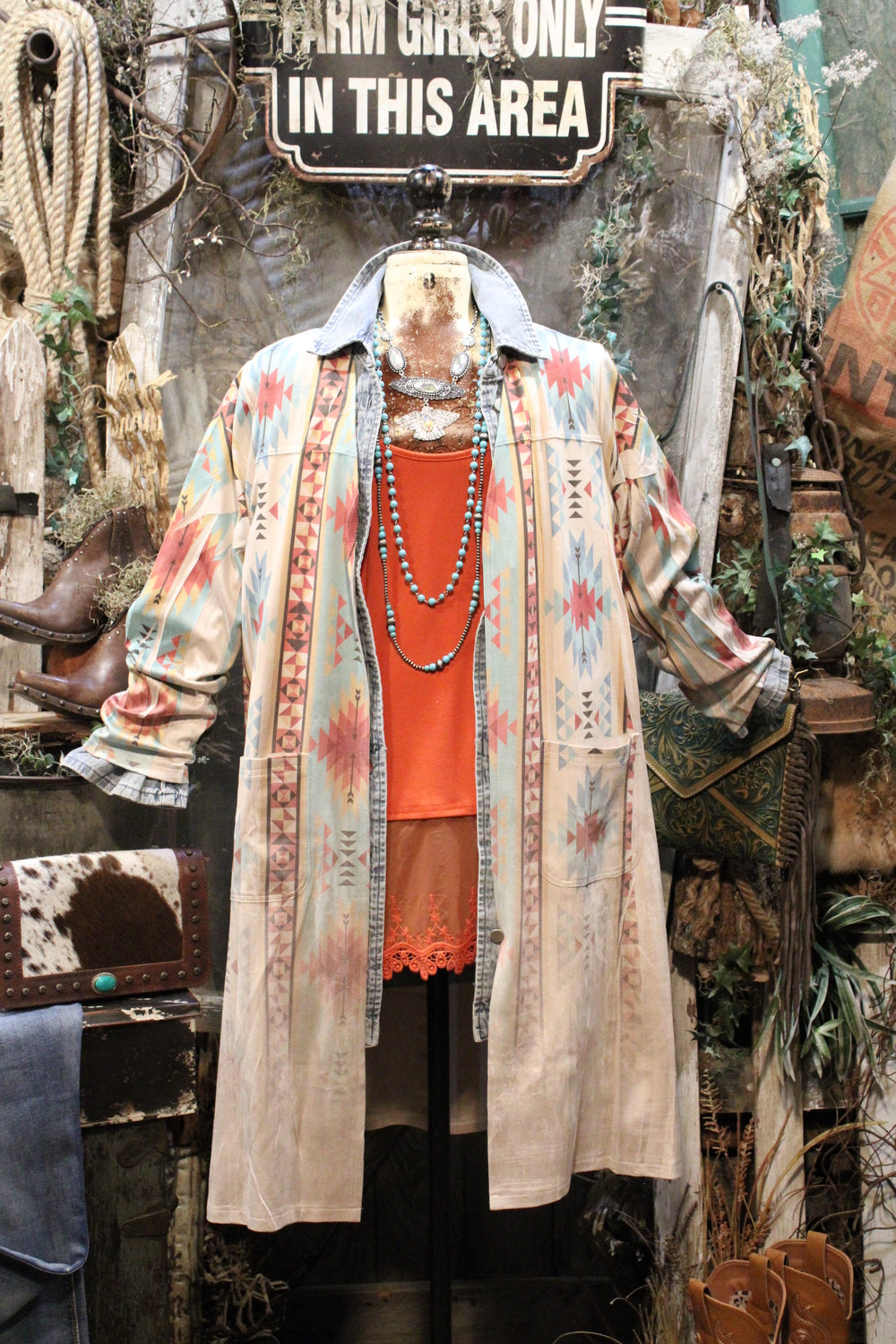 Homestead New Turquoise Duster