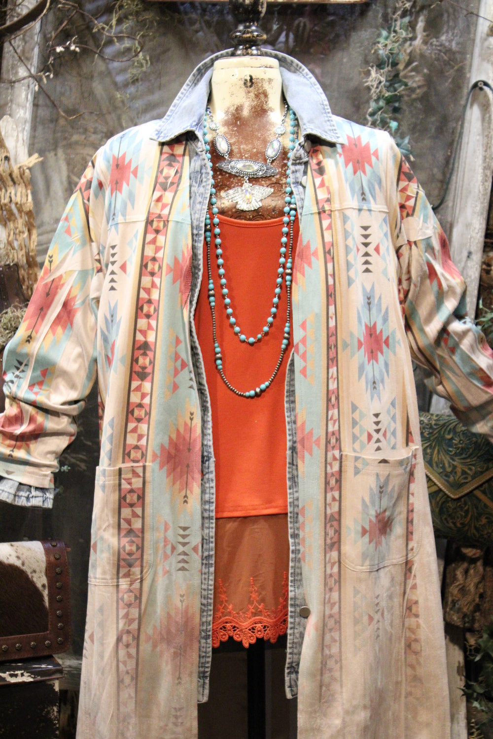 Homestead New Turquoise Duster