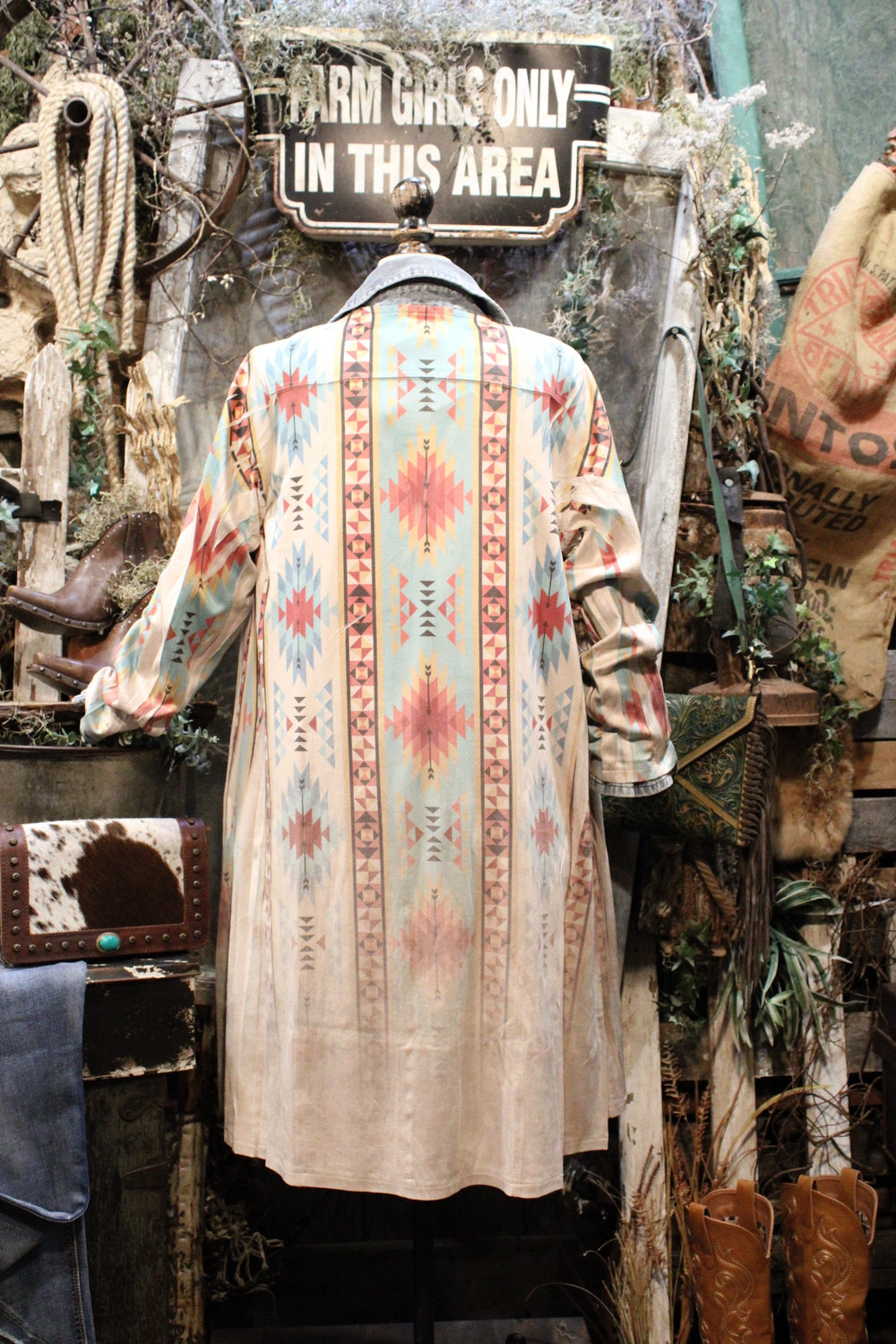 Homestead New Turquoise Duster