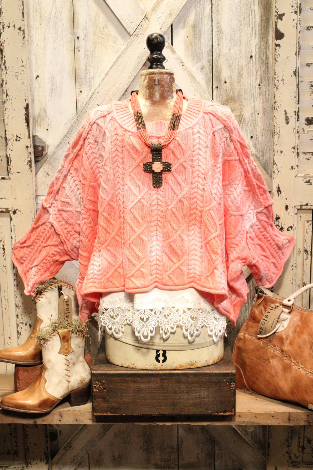 Bubblegum Pop Crop Sweater