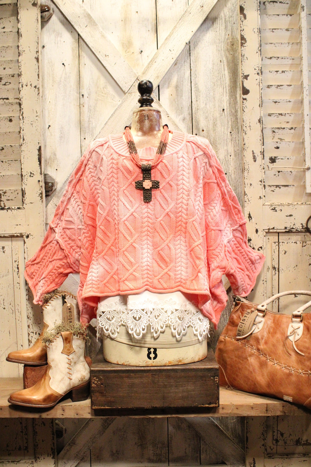Bubblegum Pop Crop Sweater