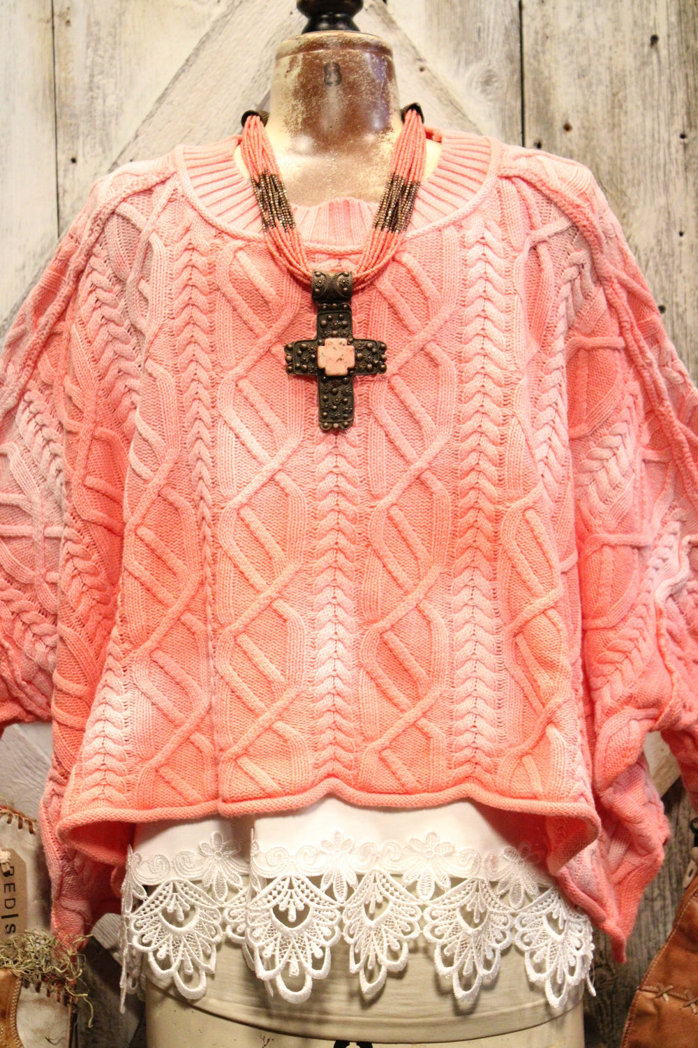 Bubblegum Pop Crop Sweater