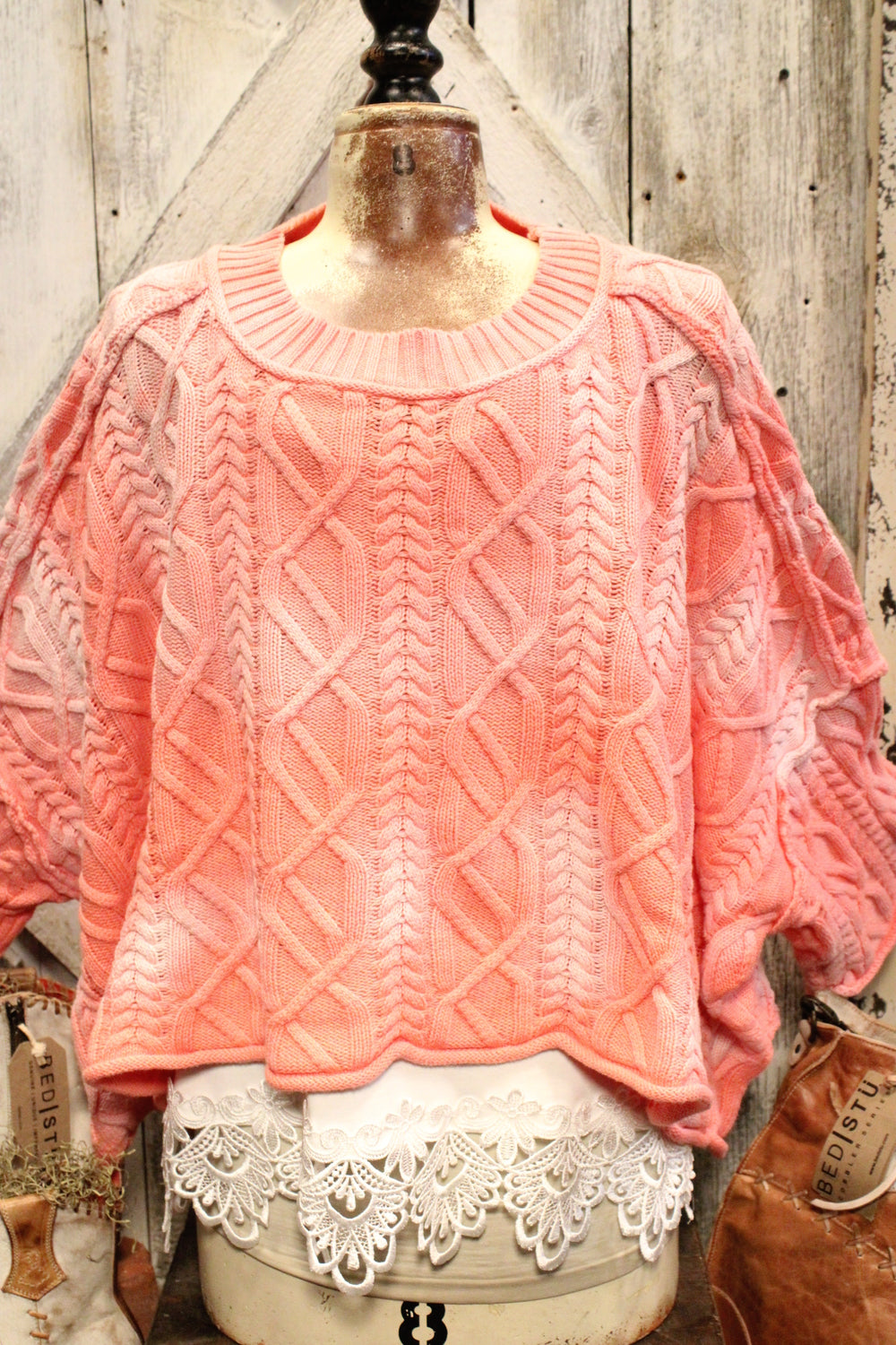 Bubblegum Pop Crop Sweater