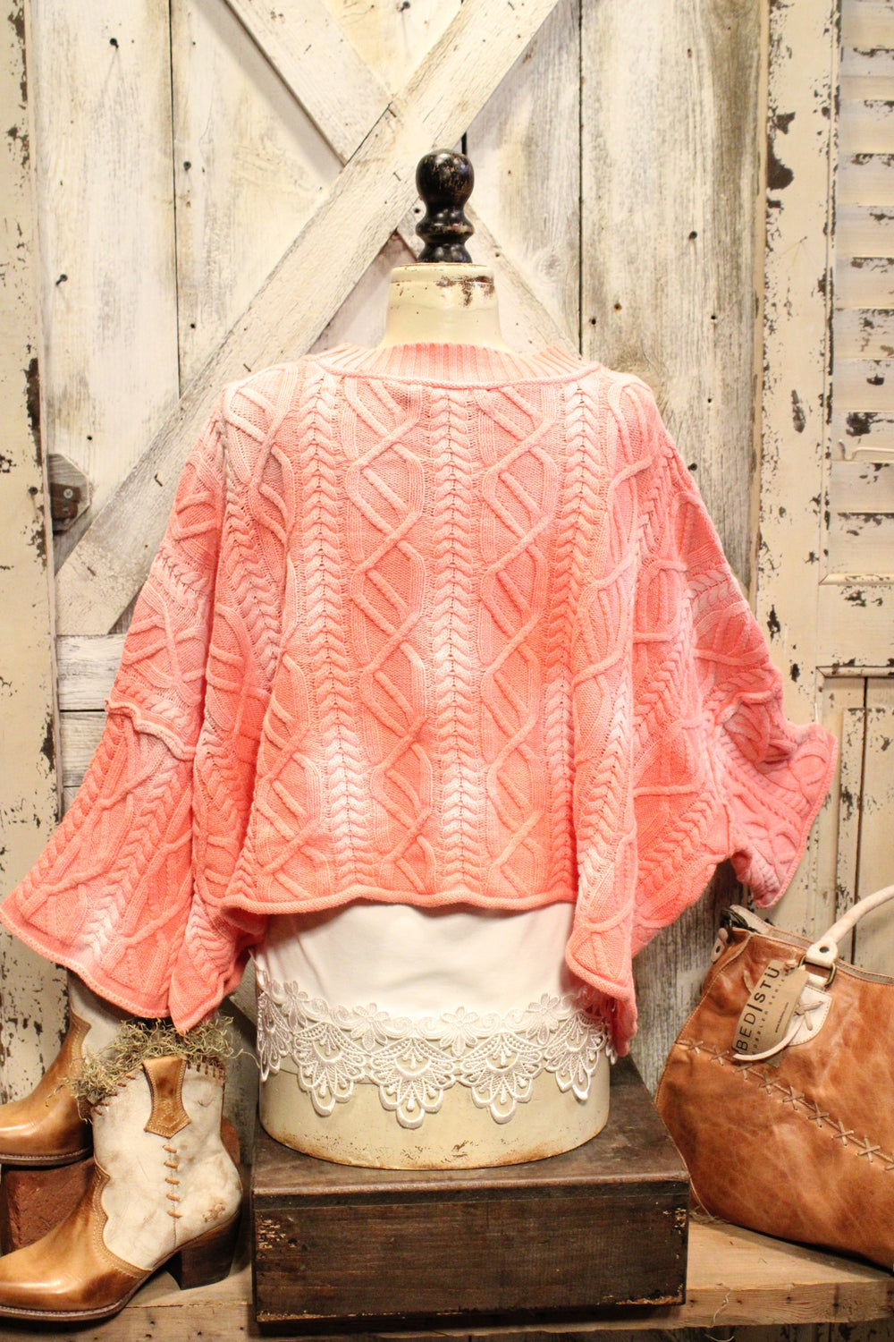 Bubblegum Pop Crop Sweater